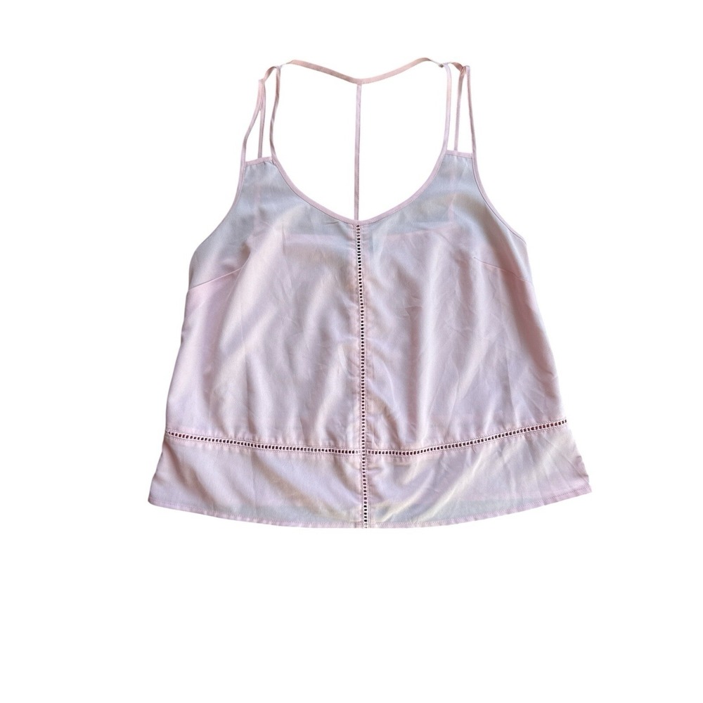 Jessica Simpson Womens Pink Tank Top T‎ Back Cami Strappy Size Medium